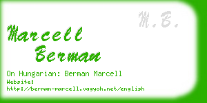 marcell berman business card